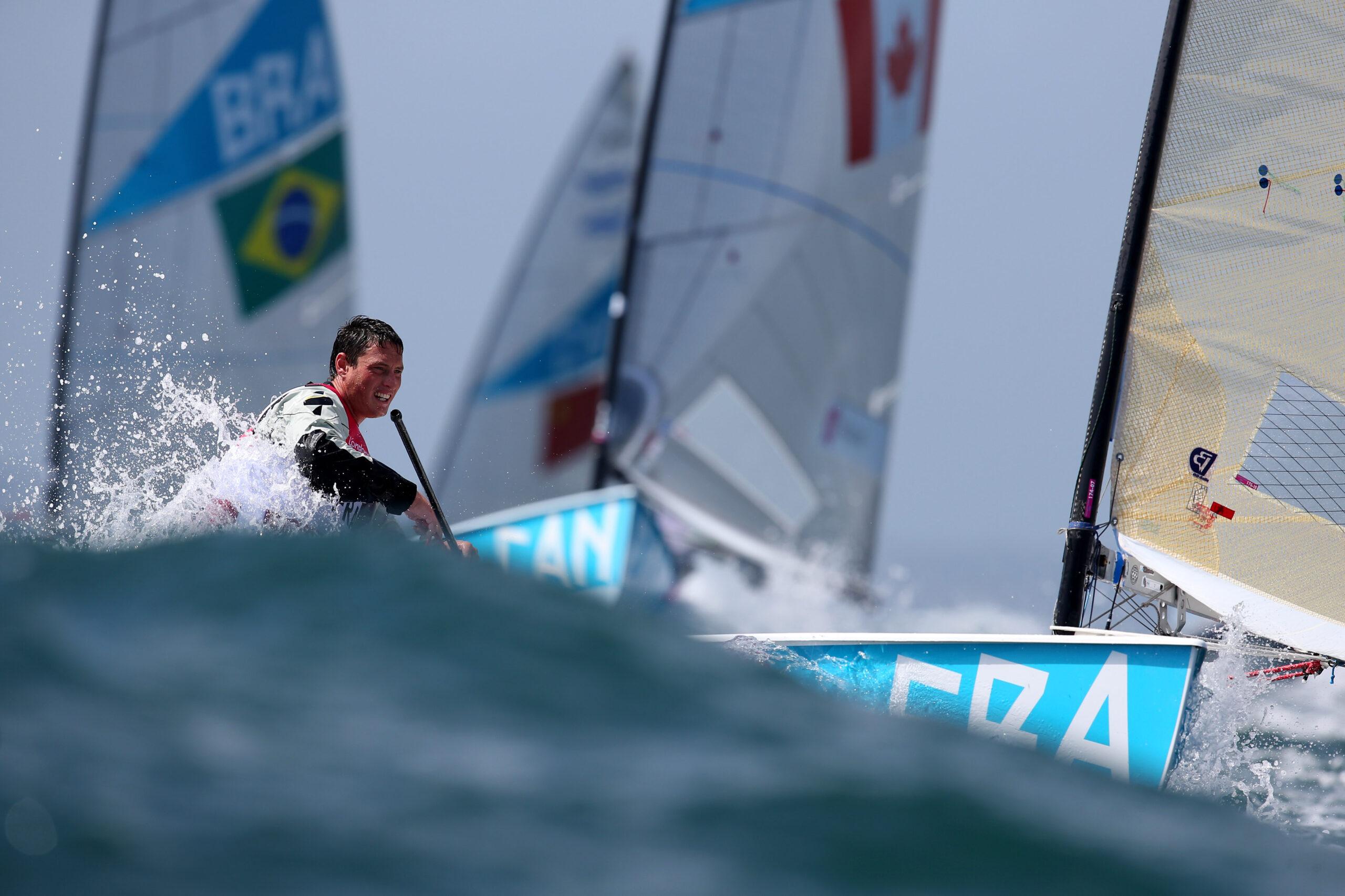 LONDON 2012 - SAILING - FINN MEN Jonathan lobert finn sailing team building